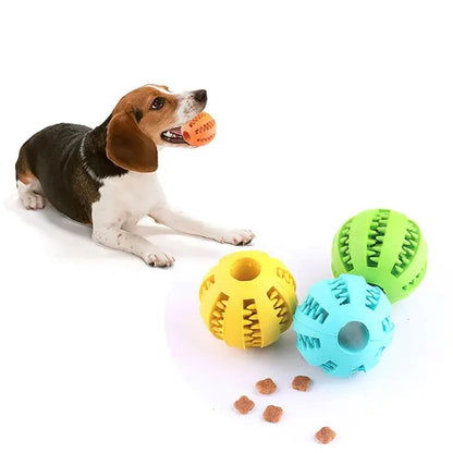 Balle de jouet pour chien, boule de jouet non toxique résistante aux morsures pour chiens de compagnie, chiot chat, mangeoire de friandises pour animaux de compagnie, boule de nettoyage des dents à mâcher