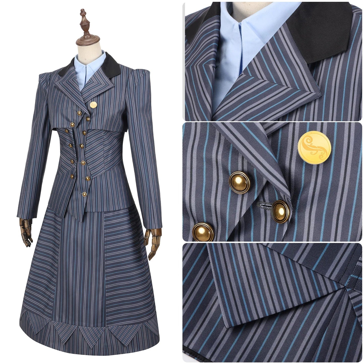 Wicked Elphaba Uniform Cosplay Costume Elphaba Costume Uniform Vest Suit Elphaba Cosplay Costume Halloween Wicked Elphaba Outfit