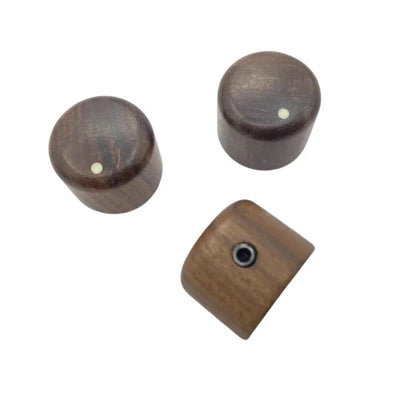 Bouton de potentiomètre en palissandre/bouton de contrôle du Volume et de la tonalité, arbre intérieur en laiton pour accessoires de guitare électrique basse