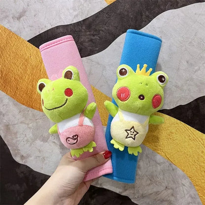 Stitch Angel Men's and Women's Car Seat Belts Cute Kawaii Personalized Creative Cartoon Doll Plush Car Decorative Shoulder Cover