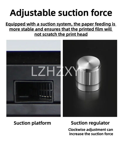 The white ink heat transfer printer is a micro-piezoelectric nozzle heat transfer printer that first colors and then white