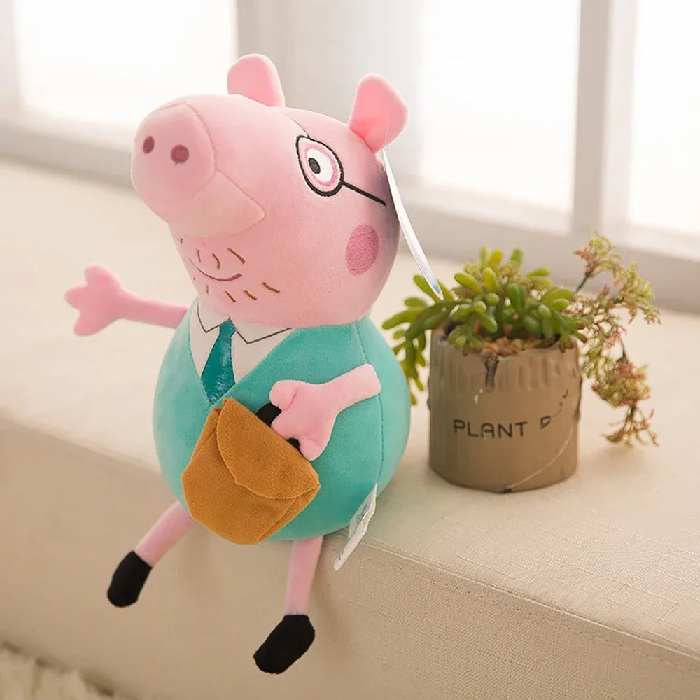 Jouets Peppa Pig 30CM Kawaii Cochonnet George Cochonnet Papa Cochonnet Maman Dessins Animés Poupées Décoration Chambre d'Enfants Coussins Oreillers Cadeaux