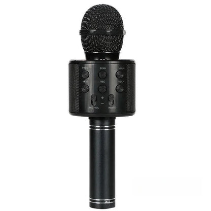 Wireless Bluetooth Karaoke Microphone, 5-in-1  Mic with Built-in Stereo Speaker/4 Voice-Changing Effect, Great Gifts