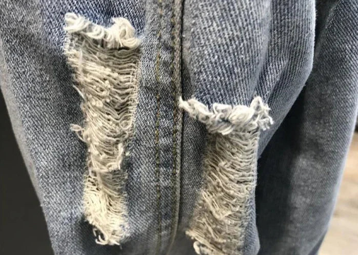 Manteau de cowboy pour hommes, vestes en jean amples et déchirées pour hommes, vêtements d'automne en tissu, livraison rapide, nouveau produit élégant à prix abordable