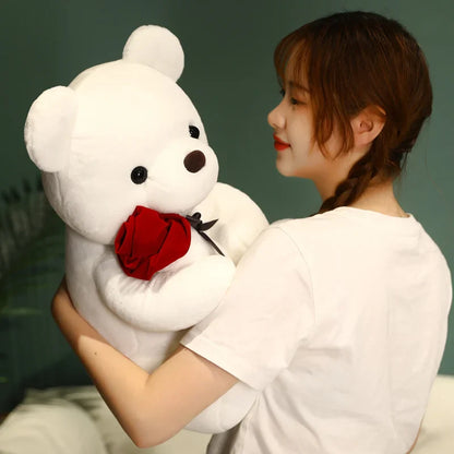 Jouet en peluche ours Rose, peluches douces pour la maison, canapé, oreiller, ornement, cadeaux pour enfants, cadeaux de saint-valentin, décorations de fête de mariage