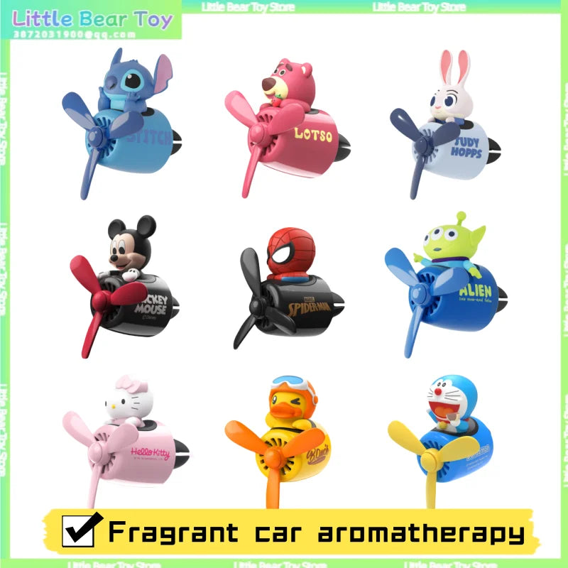 En stock Personnages Stitch Aromathérapie Voiture Montée Décoration Sortie d'air Décoration Intérieure Dessin Animé Décoration Voiture Jouet Cadeau Kawaii