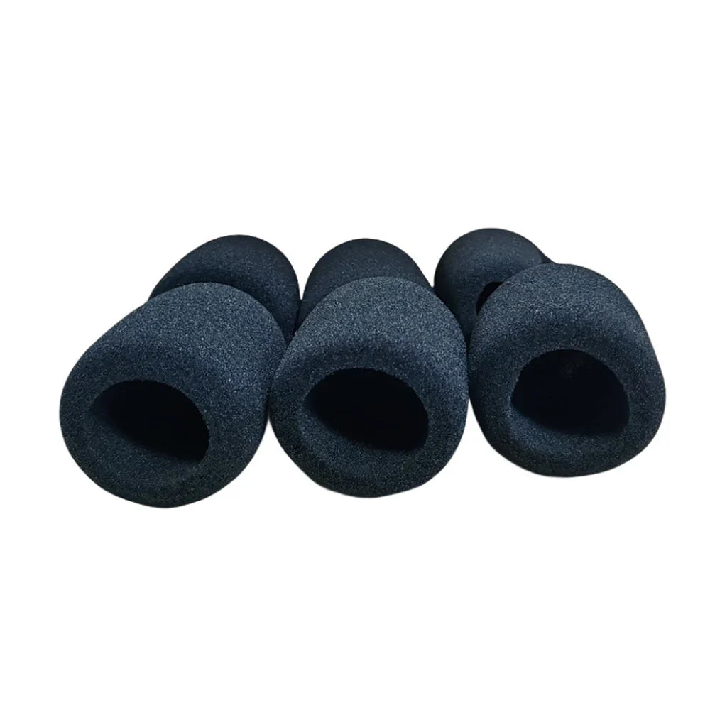 6pcs Microphone Cover High Density Mic Windscreen Sponge Foam For Most Standard Microphones