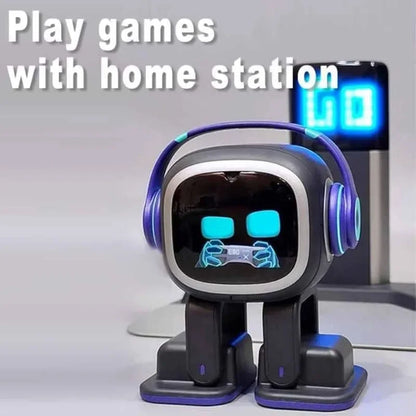 Robot compagnon - ChatGPT activé avec des commandes vocales et une fonction de danse, une animal de compagnie robot interactif avec une personnalité, livrée