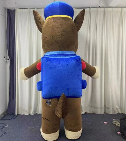 MINISO New Red Pig Inflatable Mascot Costume Pepp Pig Mascot Costume Fancy Dress Party Cosplay Halloween Inflatable Mascot
