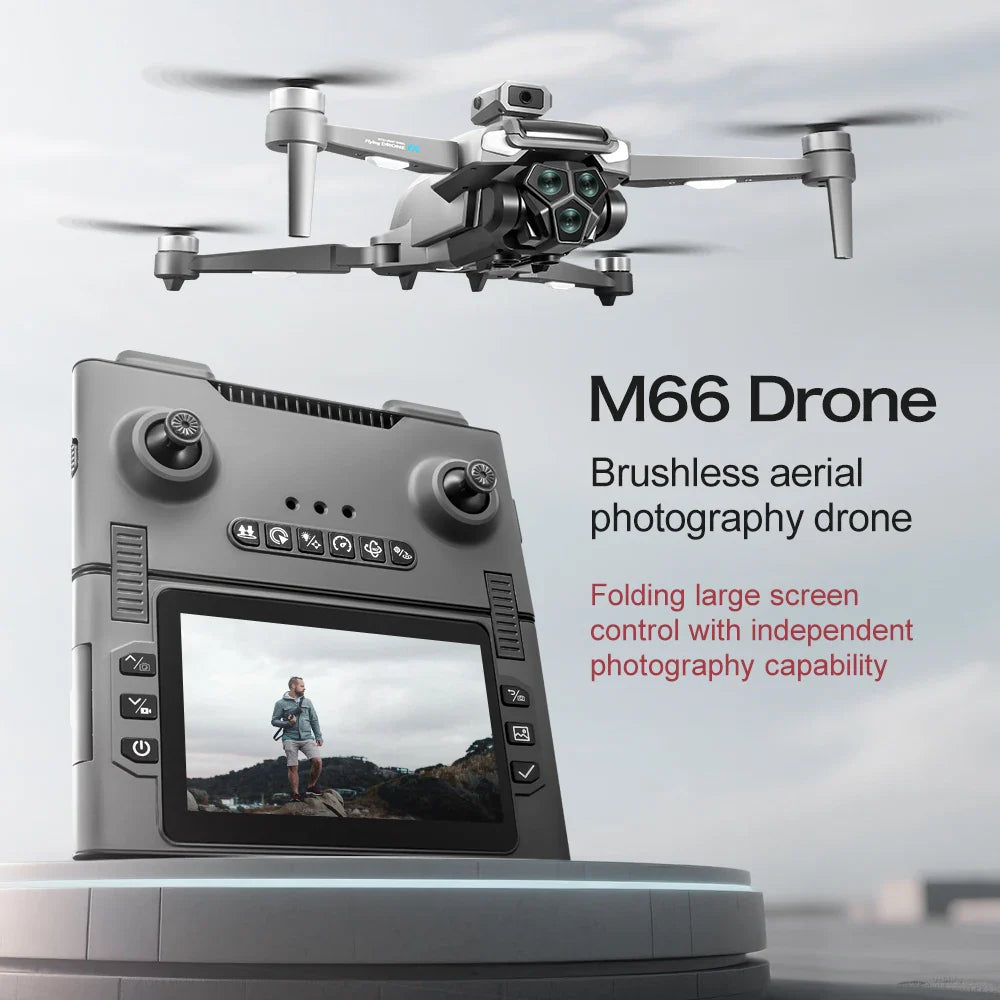 Drone professionnel 4K, double caméra, moteur sans balais, pour éviter les obstacles, hélicoptère RC, quadrirotor pliable