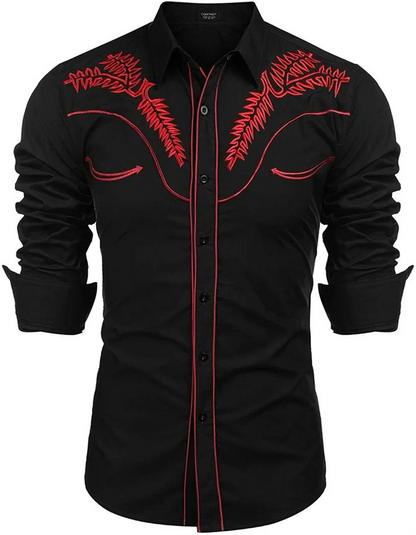 Western Denim Men's Shirt Comfortable and Soft Men's Clothing Long Sleeve Shirt Daily Wear Denim Shirt Fashion Button Design