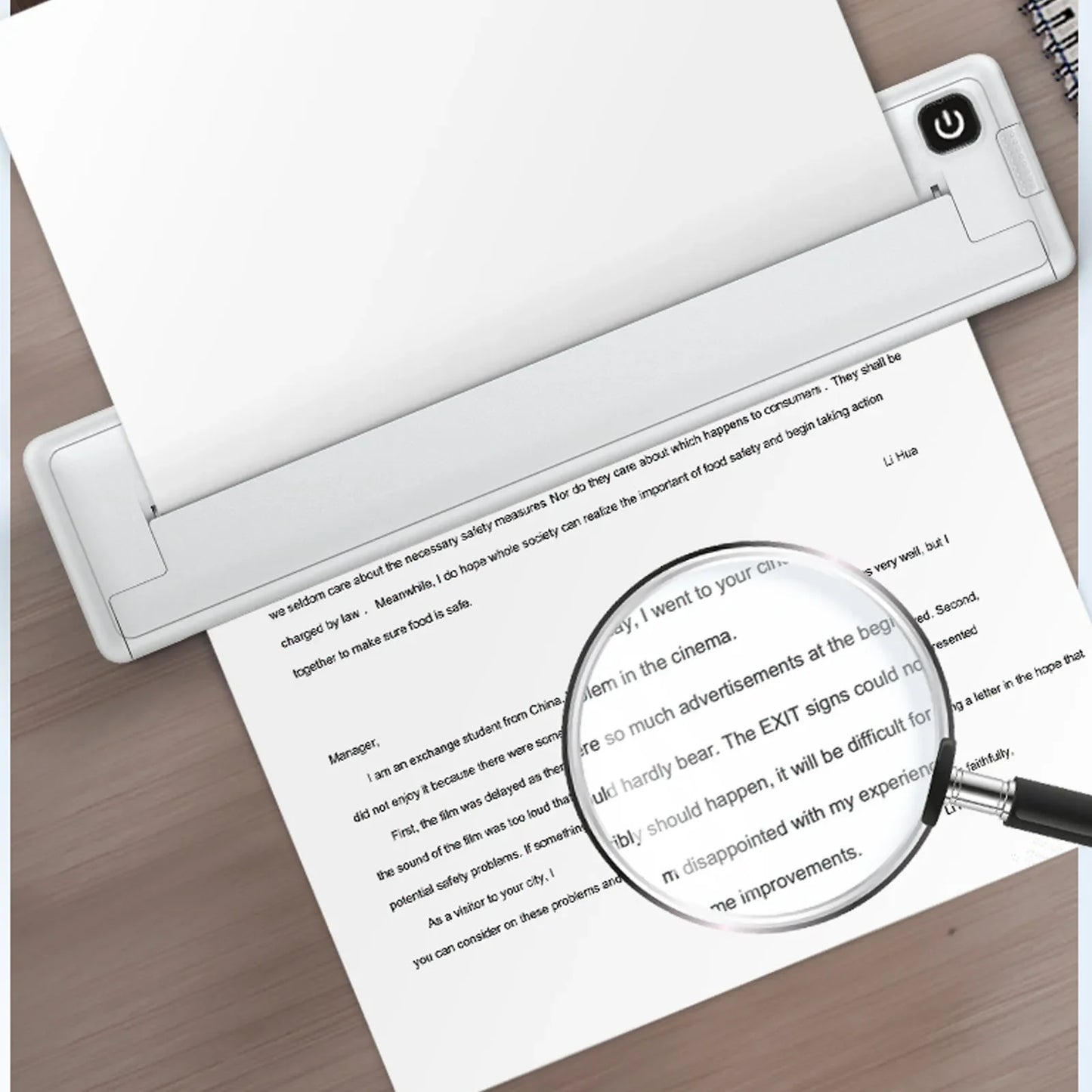 Thermal Printer 200dpi Mini Portable Bluetooth Rechargeable Inkless Thermal Printer for School  Inkless Thermal Printer