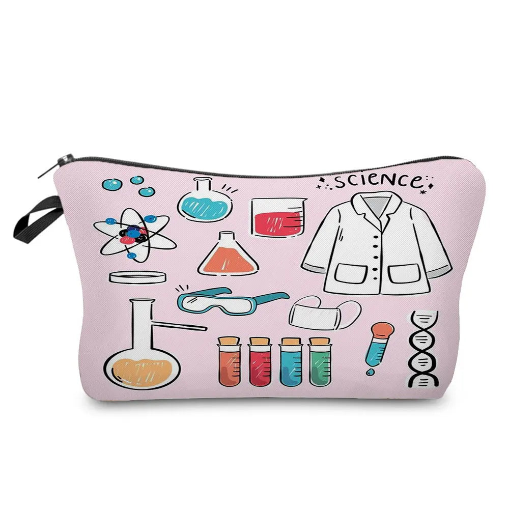 Sacs de rangement portables pour étudiant en sciences naturelles, poudres pour crayons, école, école, école, école, école, école, cadeaux du Nouvel An, mini sac de lavage