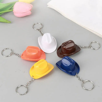 Chapeau de Cowboy ouvre-bouteille porte-clés rustique casquette occidentale porte-clés ouvre-bière double fonction porte-clés Cowgirl thème fête faveur