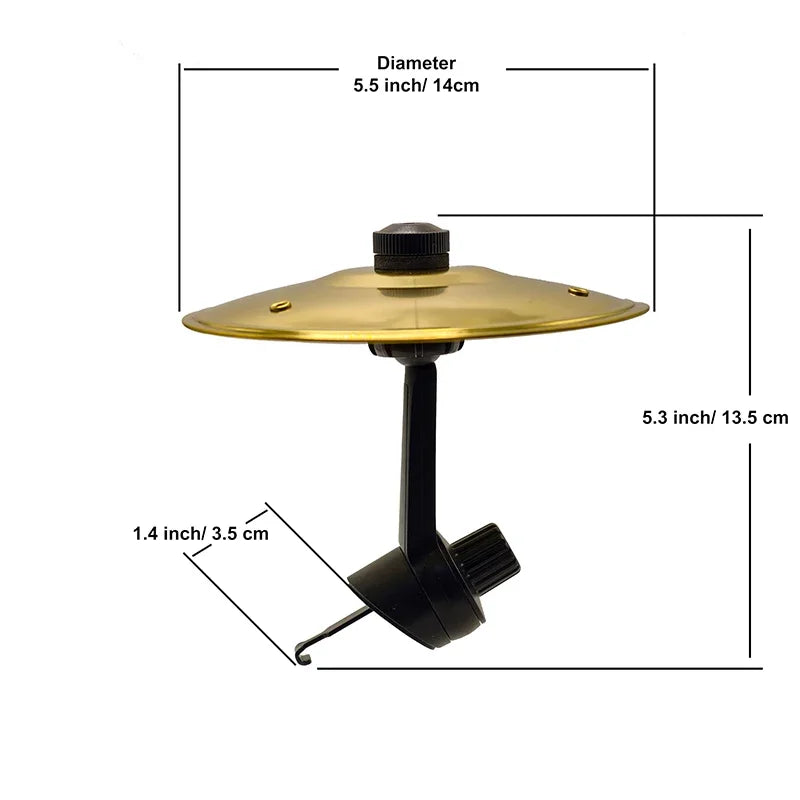 Nouvelle cymbale Crash de voiture créative, décoration de cymbale à Percussion montée sur voiture, cymbale de voiture pour grille d'aération, facile à installer, faire conduire plus amusant