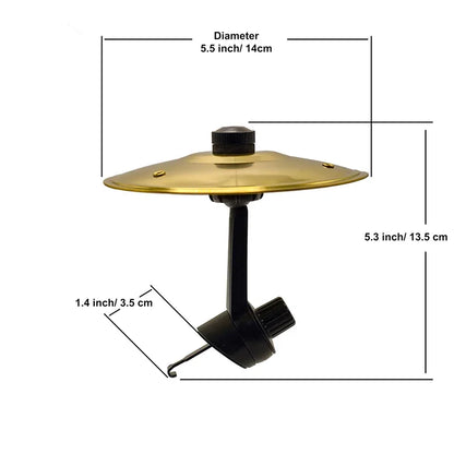 Nouvelle cymbale Crash de voiture créative, décoration de cymbale à Percussion montée sur voiture, cymbale de voiture pour grille d'aération, facile à installer, faire conduire plus amusant