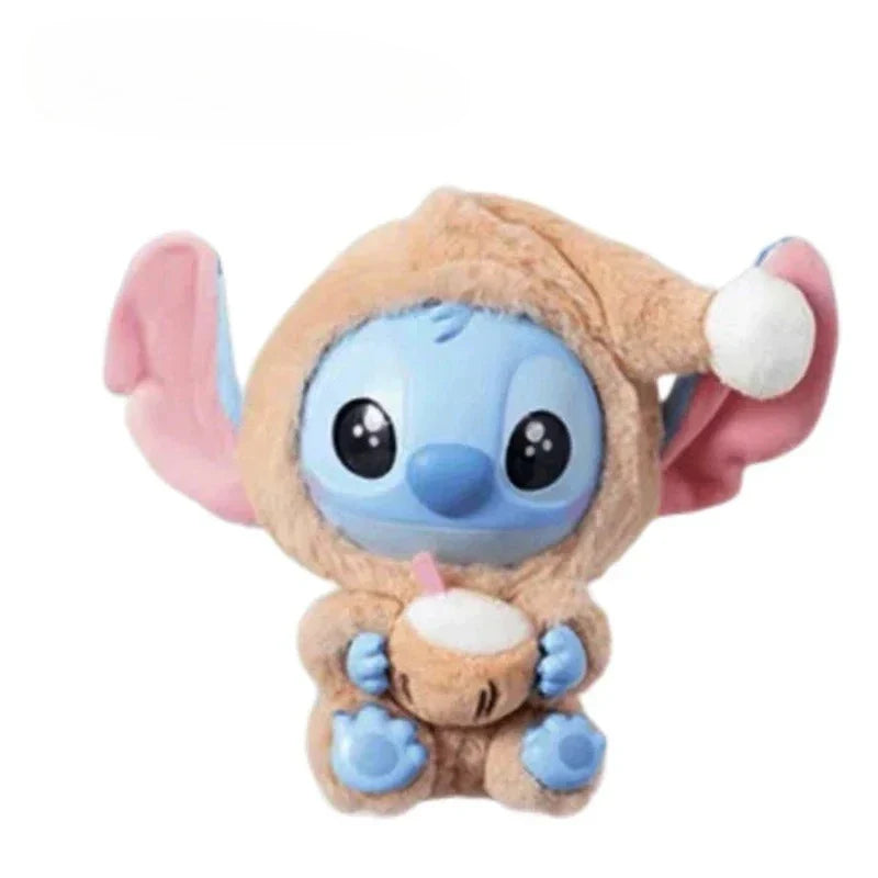 Stitch Eat Something Before Sleep Series Blind Box Plush Vinyl Toys Cute Doll Replica Mystery Box Bag Pendant Decor Gift
