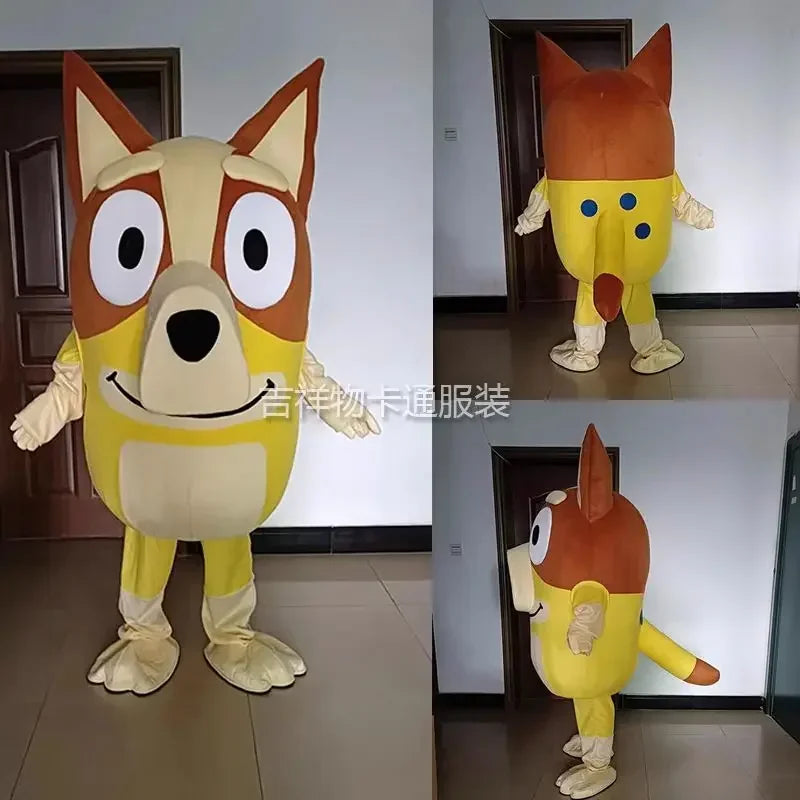 Costume de poupée de dessin animé Dog, 1:1, pour adulte, marche, cosplay, performance, activité, accessoires