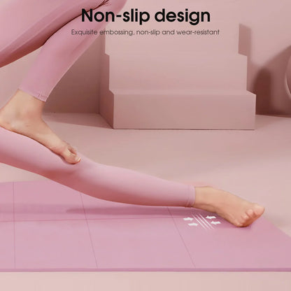 Tapis de Yoga Pilates Fitness 3/4/6mm d'Épaisseur Antidérapant Coussin de Yoga Tapis de Fitness de Voyage pour Femmes Entraînement au Sol à Domicile
