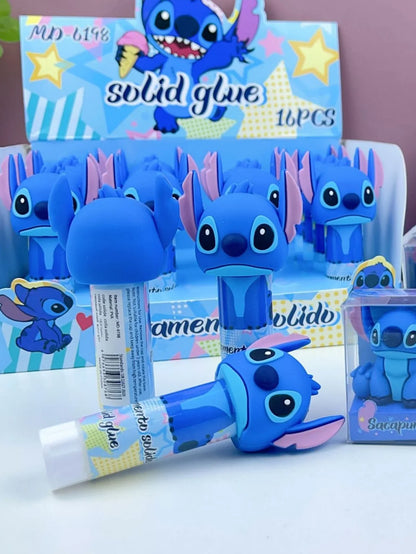 1/4pcs Bâton de colle solide Stitch Cartoon Adhésif fait main Colle pour coller le papier DIY pour fabriquer un bâton de colle très visqueux