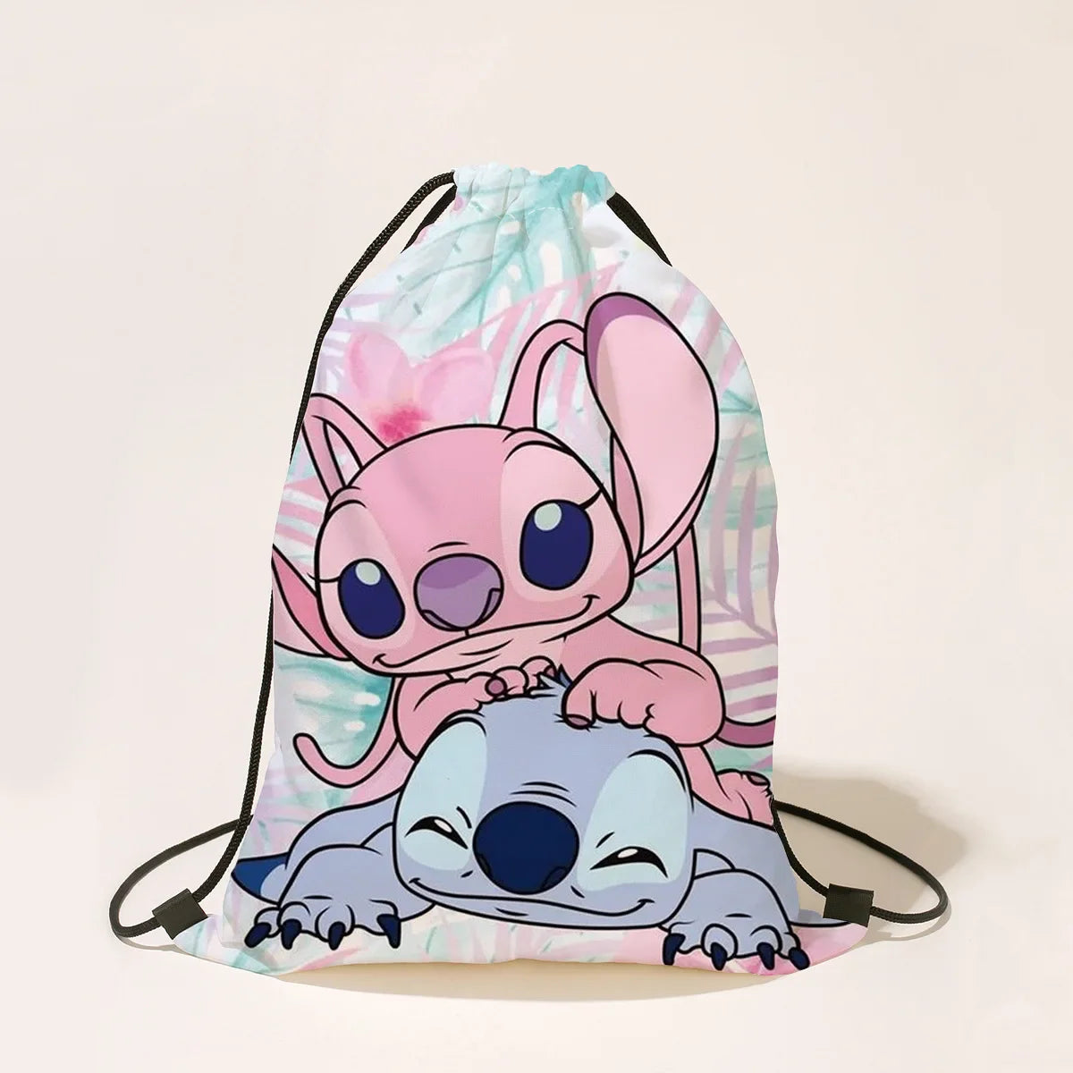 Stitch Drawstring Bags Children Backpack Anime Travel Storage Bag Kids Boys Girls Casual Swim Portable Backpack Christmare Gifts