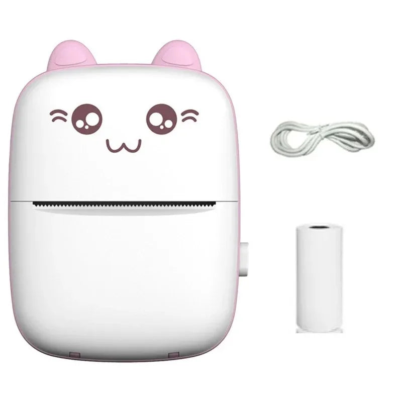 Mini Photo Pocket Printer Portable Ink-free Thermal 57mm Sticker Trans Paper Wireless BT 200dpi Android IOS Printing Machine