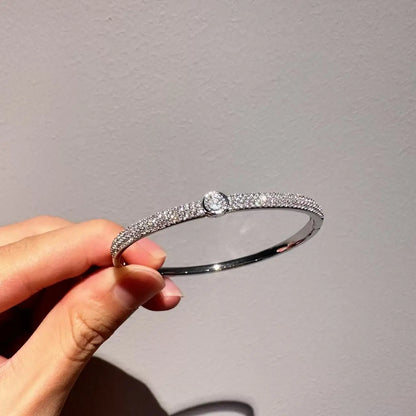 Bracelet en argent Sterling S925 pour femmes, minimaliste, lisse, hypoallergénique, bijoux, cadeau pour amis, saint-valentin, livraison gratuite