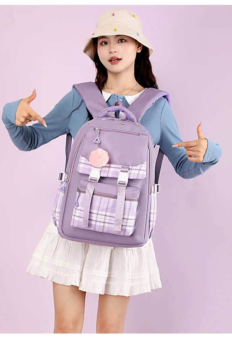 2024 New Bluey Boys And Girls High School Backpack Large Outdoor Leisure Practical Bag Cartoon Animation Bag Children's Gift