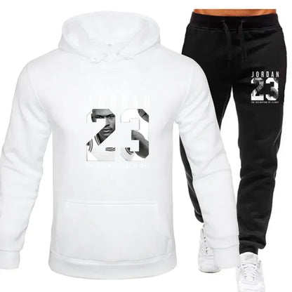 Le sweat-shirt à capuche est un ensemble pour hommes pour le printemps 2025 et un ensemble pour femmes pour les vêtements de sport pour femmes avec un sweat à capuche et un pantalon de survêtement