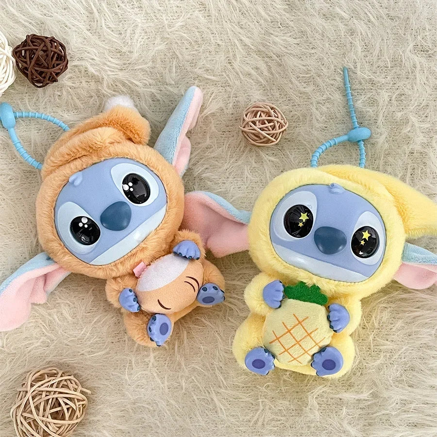 Stitch Eat Something Before Sleep Doll Pendant Stitch Lilo&stitch Keychain Keyring Series Backpack Pendant  Accessories Toy Gift