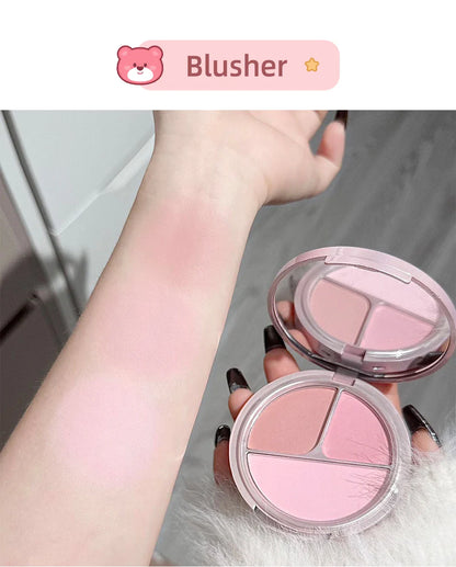 ART VALUE Coffrets de maquillage 7 pièces comprenant 3 couleurs de rouge à lèvres mat, 1 poudre pressée, 1 fard à joues, 1 palette de fards à paupières, 1 collier, coffrets de maquillage beauté