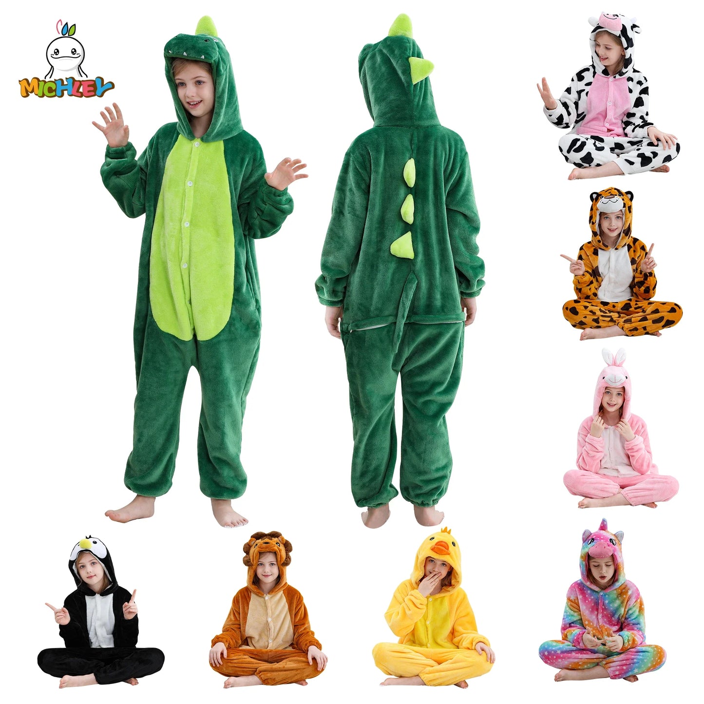 Pyjama en flanelle de carnaval pour enfants, combinaison, combinaison, dessin animé, vêtements d'hiver, Halloween, pour garçons et filles, famille