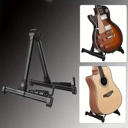 Support de guitare pliable et réglable, affichage d'instruments, ukulélé, Pipa, basse, Folk, classique, électrique, bois, accessoires