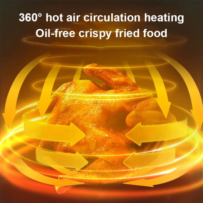 Air Fryer Homeuse Oil Free And Smokefree Automatic Largecapacity Intelligent Multifunctional Electric Fryer Smart Automatic