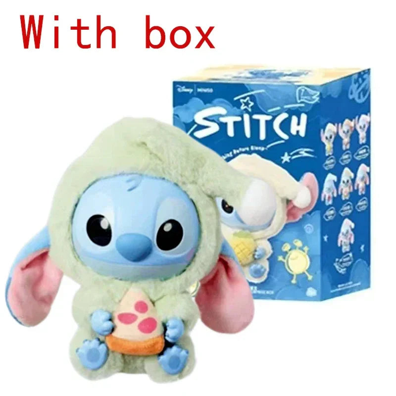Stitchou Manger Quelque Chose Avant De Dormir Série Boîte Mystère Peluche Vinyle Jouets Mignons Poupée Réplique Sac Mystère Pendentif Décor Cadeau