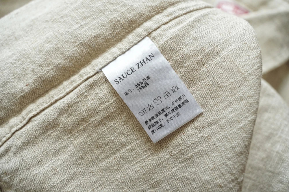 Chemise en lin Western Sle pour homme, décontractée, à manches longues, de couleur unie, coupe ample, col classique, boutonnée, tendance, kaki