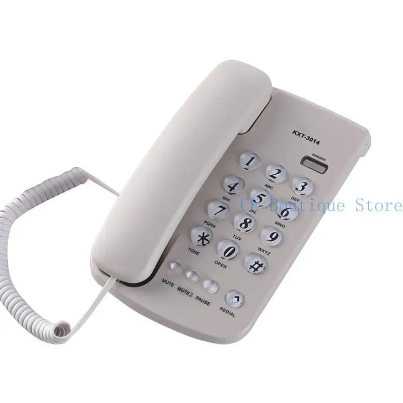 Téléphones fixes 652F Téléphone fixe pour bureau, maison, salle de bain, téléphone d'urgence