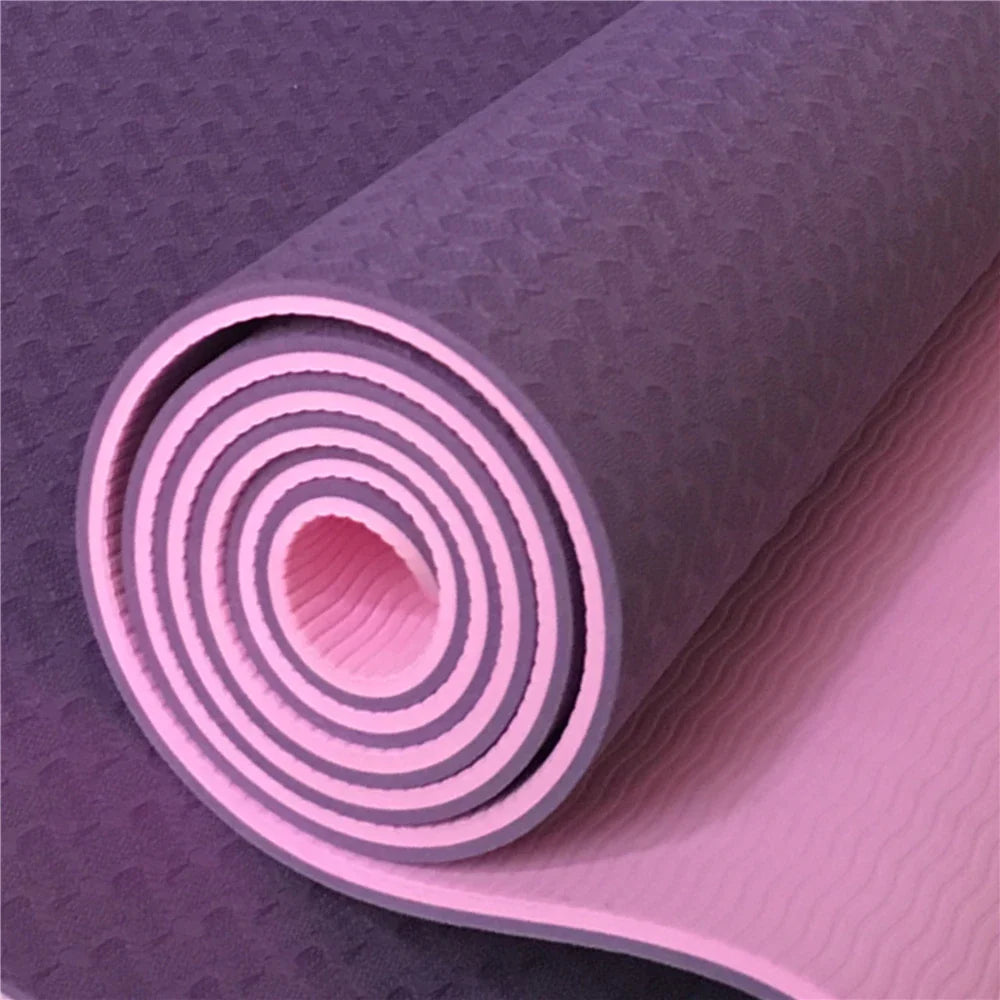Thi Wide Long TPE Yoga Mat for Men And Women Fitn Dance Anti-Slip Home Use Slightly Defective Exercise Equipment