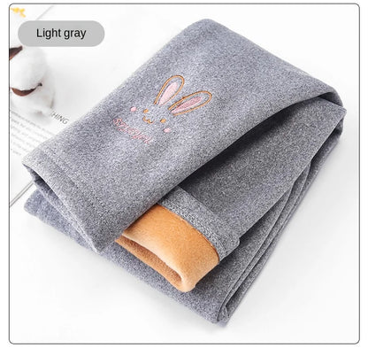 Automne hiver enfants fille Legging épaissir chaud enfants fille chaud en peluche Legging pantalon taille élastique Leggings enfants pantalons