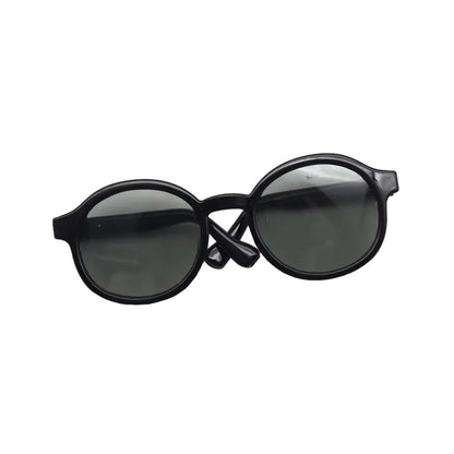 Labubu 6.5cm Transparent Plastic Glasses for 1/8 1/6 1/3 1/4 BJD for Labubu MSD SD Plush for EXO Doll Sunglasses