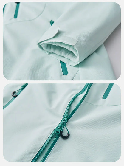 Veste d'extérieur trois en un deux pièces, coupe-vent, imperméable, combinaison de randonnée pour Couple, costume d'extérieur pour hommes et femmes
