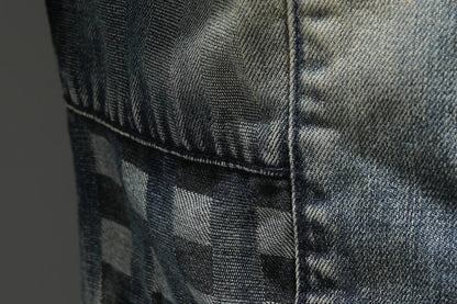 2024 Punk Embroidered Cowboy Waistcoat for Men Fashion Handsome Autumn New Personality Suit Collar Literary High Quality
