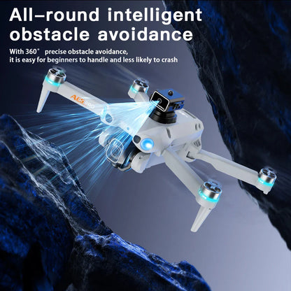 Nouveau Mini Drone caméra HD télécommande avec écran Intelligent évitement d'obstacles moteur sans brosse quadrirotor Dron jouets AE5Pro