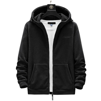 Polaire Homme Grande Taille L-8XL Pull Polaire d'extérieur Automne 2023 Gilet Polaire à Capuche Zippé Manteau