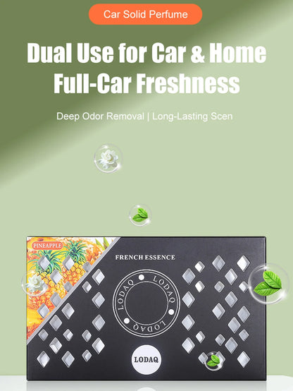 1pc Car Mounted Aromatherapy, Solid Car Perfume for Vehicle Use, Boxed Fresh Fragrance Balm to Eliminate Odors, Aromatic Ornamen