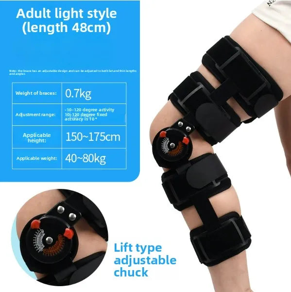 Support de fixation réglable des articulations du genou, pour la fracture des jambes, la fracture des os du genou, protection du genou pour la rééducation du ménisque