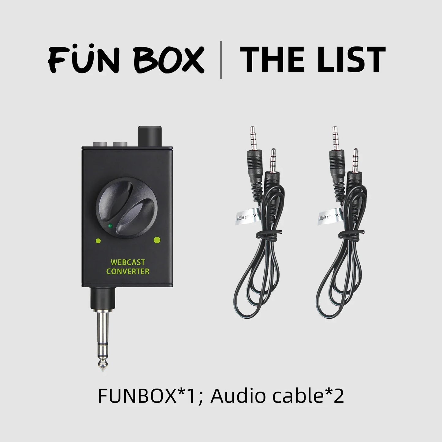 IKGE DJ Console Mixer, Live Streaming Adapter, output device supports smartphones, laptops, PCs, etc., for Karaoke, Recording