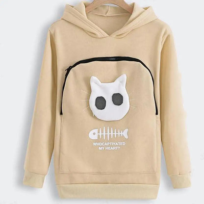 Hoodie Sweatshirt Cat Lovers Hoodie Kangaroo Dog Pet Paw Pullovers Cuddle Pouch Sweatshirt Pocket Animal Ear Hooded Dropshipping