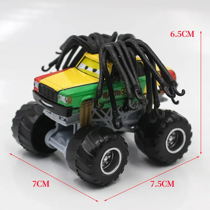 Pixar Cars 2 3 lutteur Mater et Lightning Mcqueen série de course véhicule en alliage métallique jouets pour enfants cadeau de collection à jambes hautes