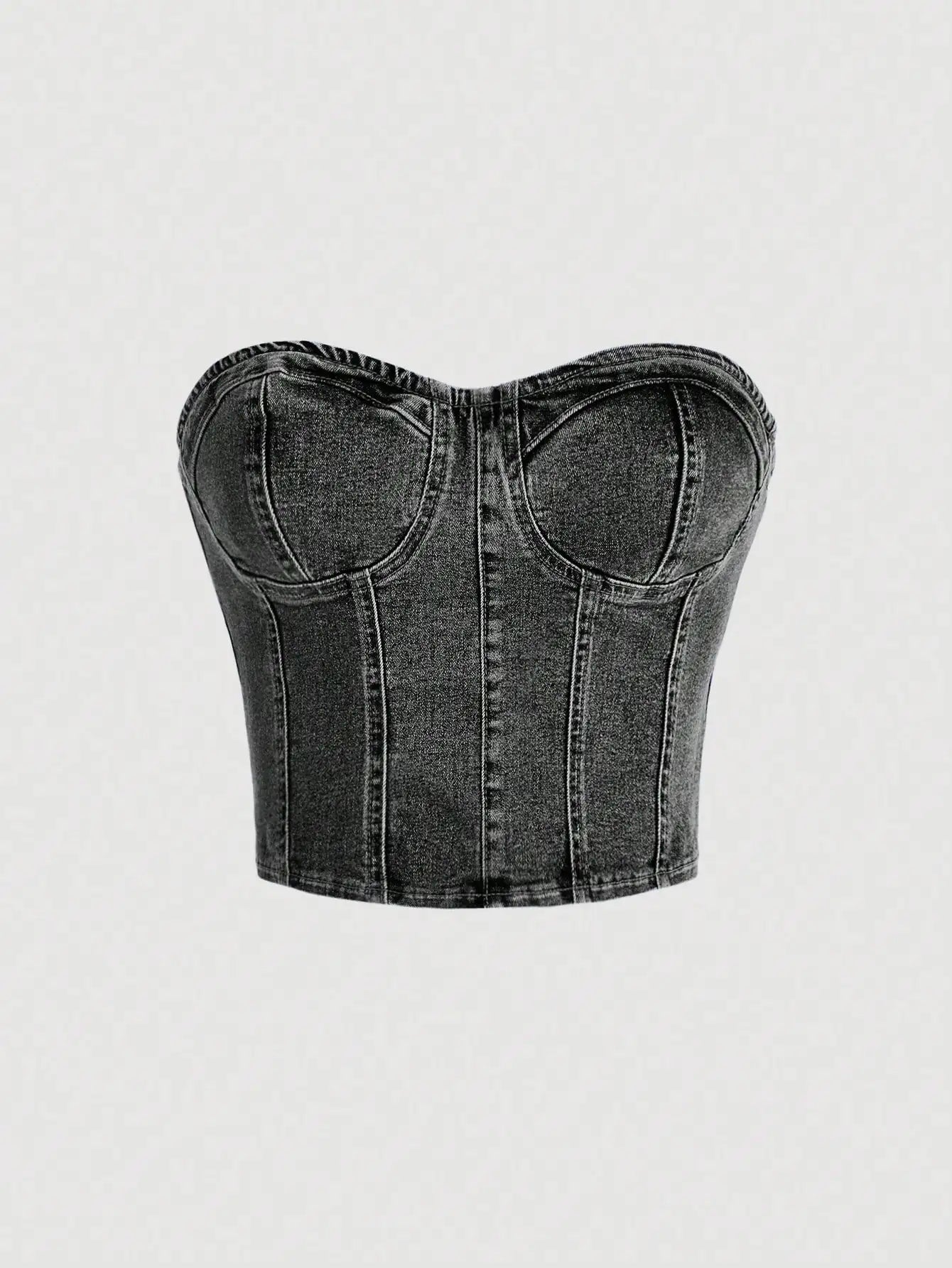 Sexy cowgirl crop top with retro cinched waist design, featuring a short length and a backless style, suitable for wearing as an